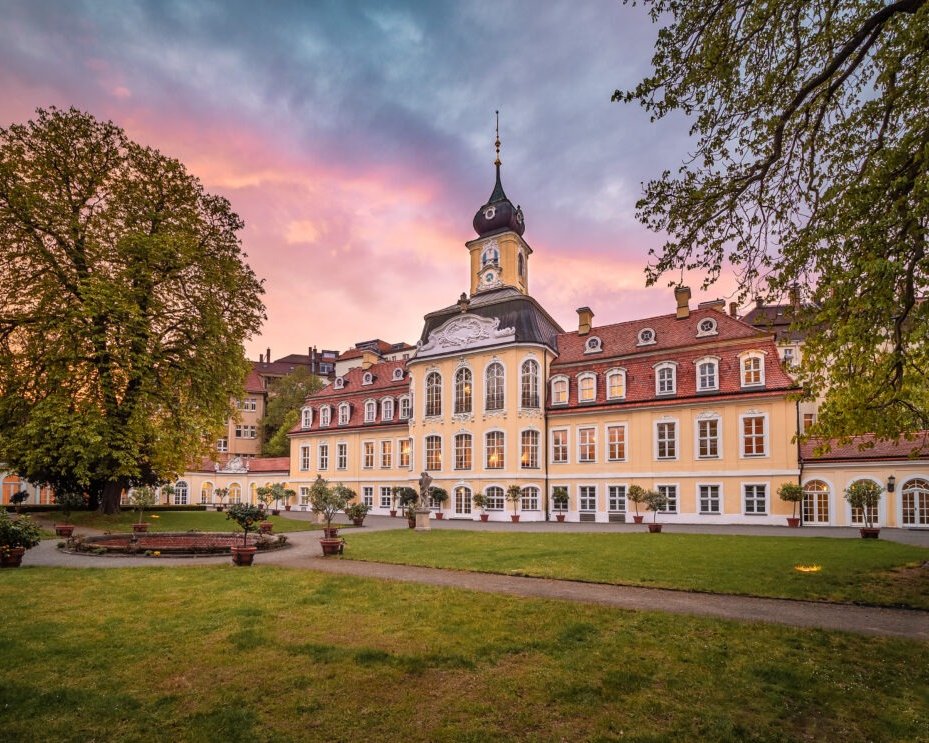 Außenansicht des Gohliser Schlösschens in Leipzig als Hochzeitslocation