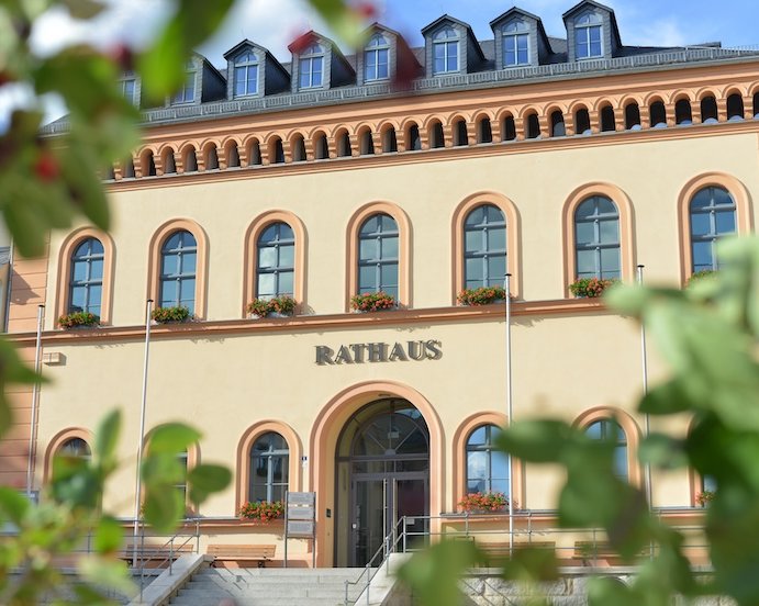 Außenansicht des Rathaus Reichenbachs