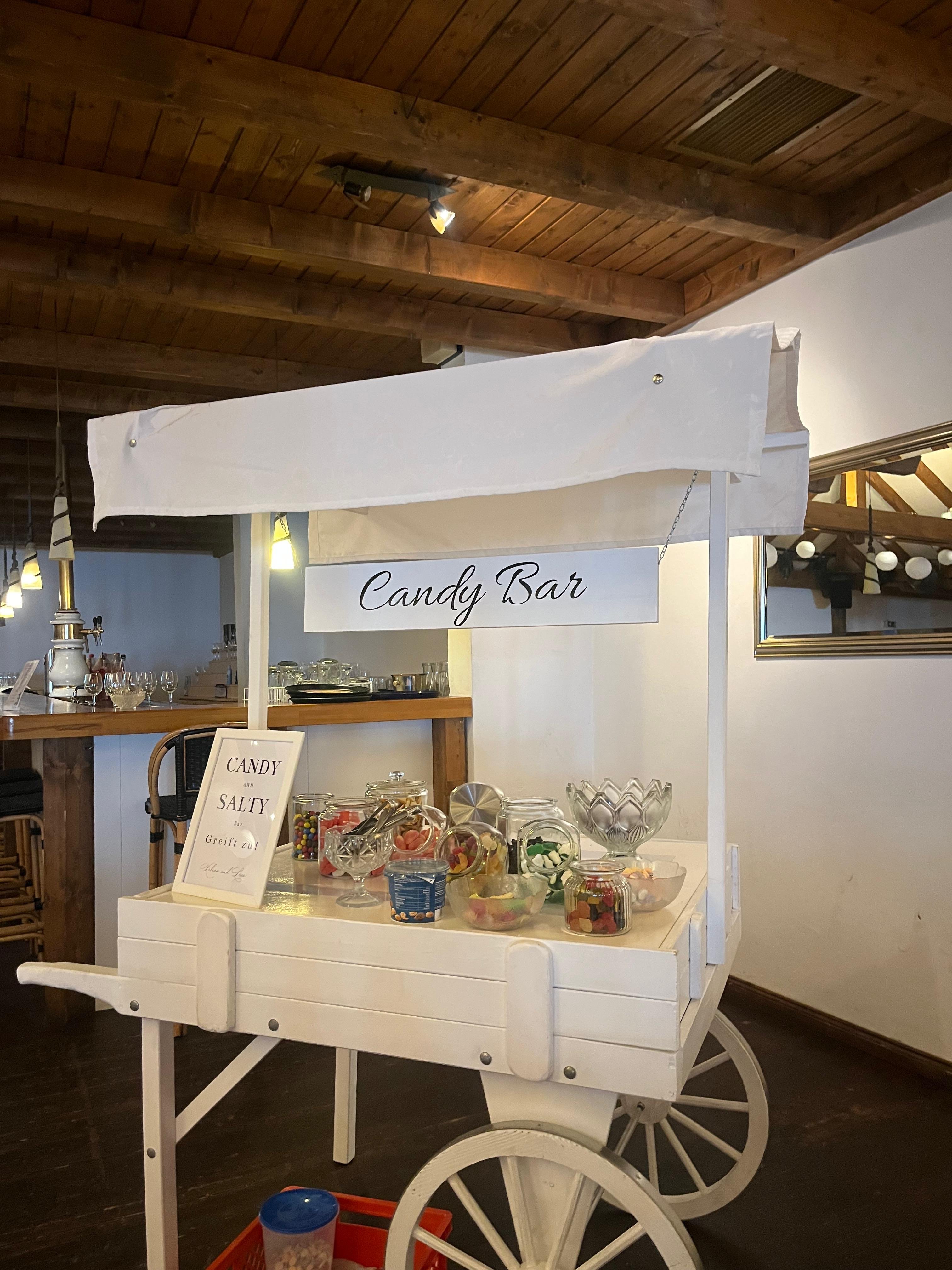Candybar zur Hochzeitsfeier im Hotel-Restaurant Burbaum in Waltrop