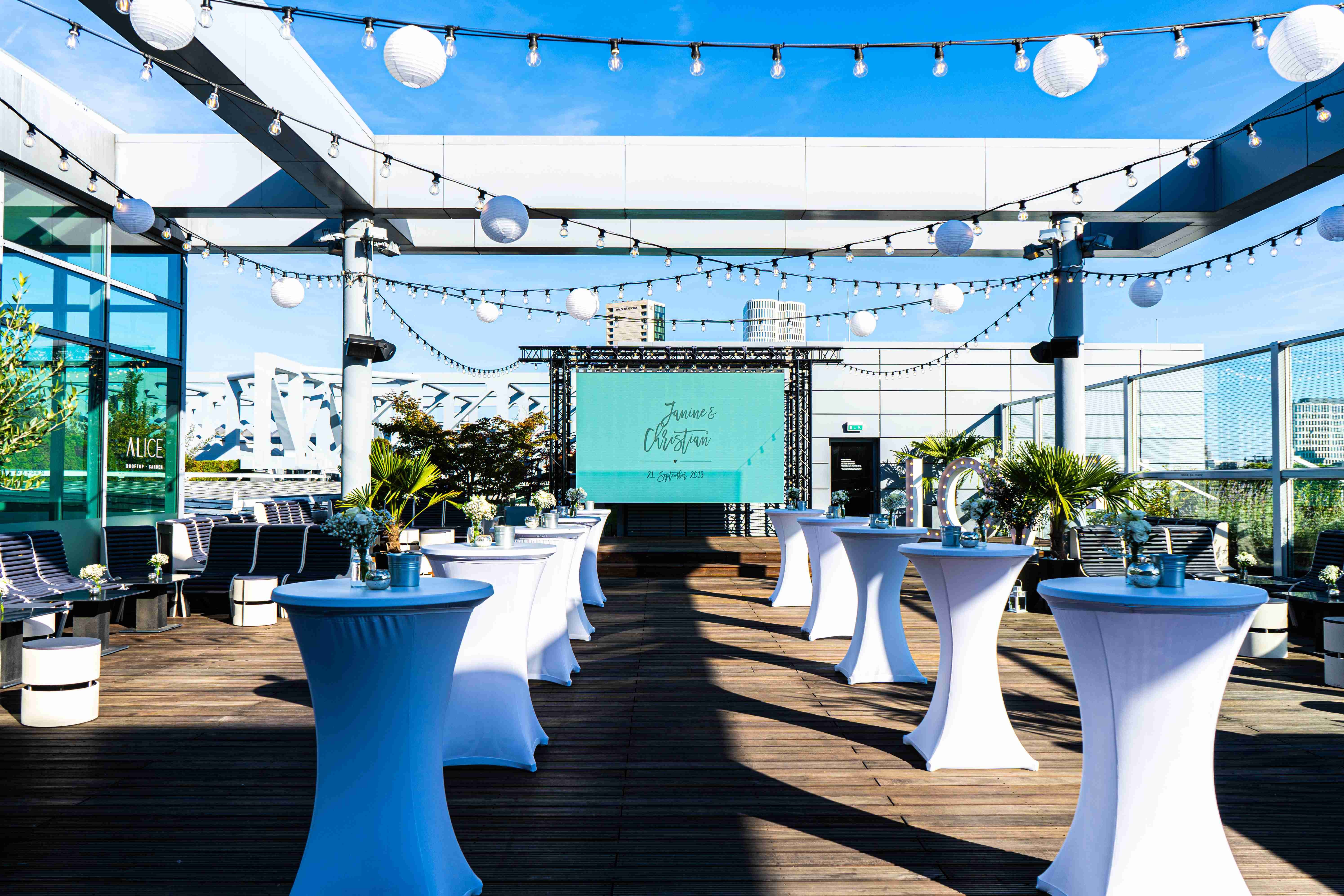 Hochzeitslocation ALICE Rooftop & Garden Berlin