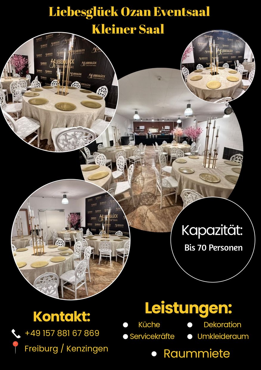 Hochzeitslocation Liebesglück Ozan Eventsaal