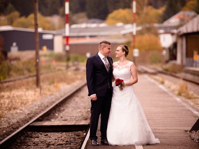 "Mit Volldampf ins Glück" - Heiraten bei der Sauschwänzlebahn