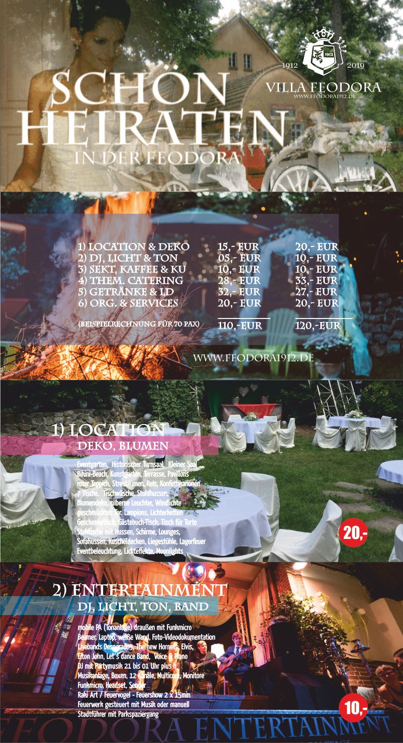 Hochzeitslocation Villa Feodora