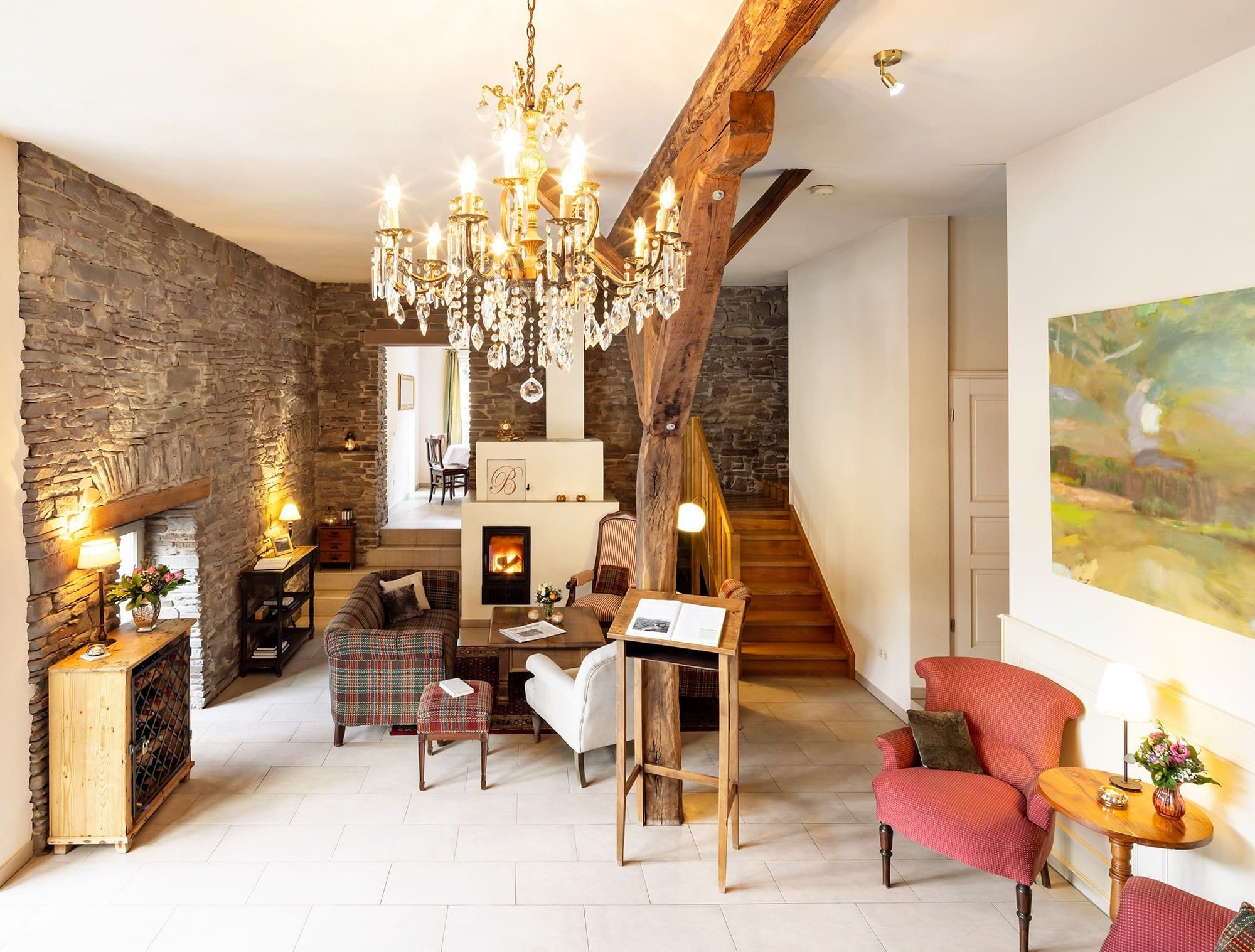 Unterkunft mit Kamin für Hochzeitswochenende im Landhaus Bärenmühle