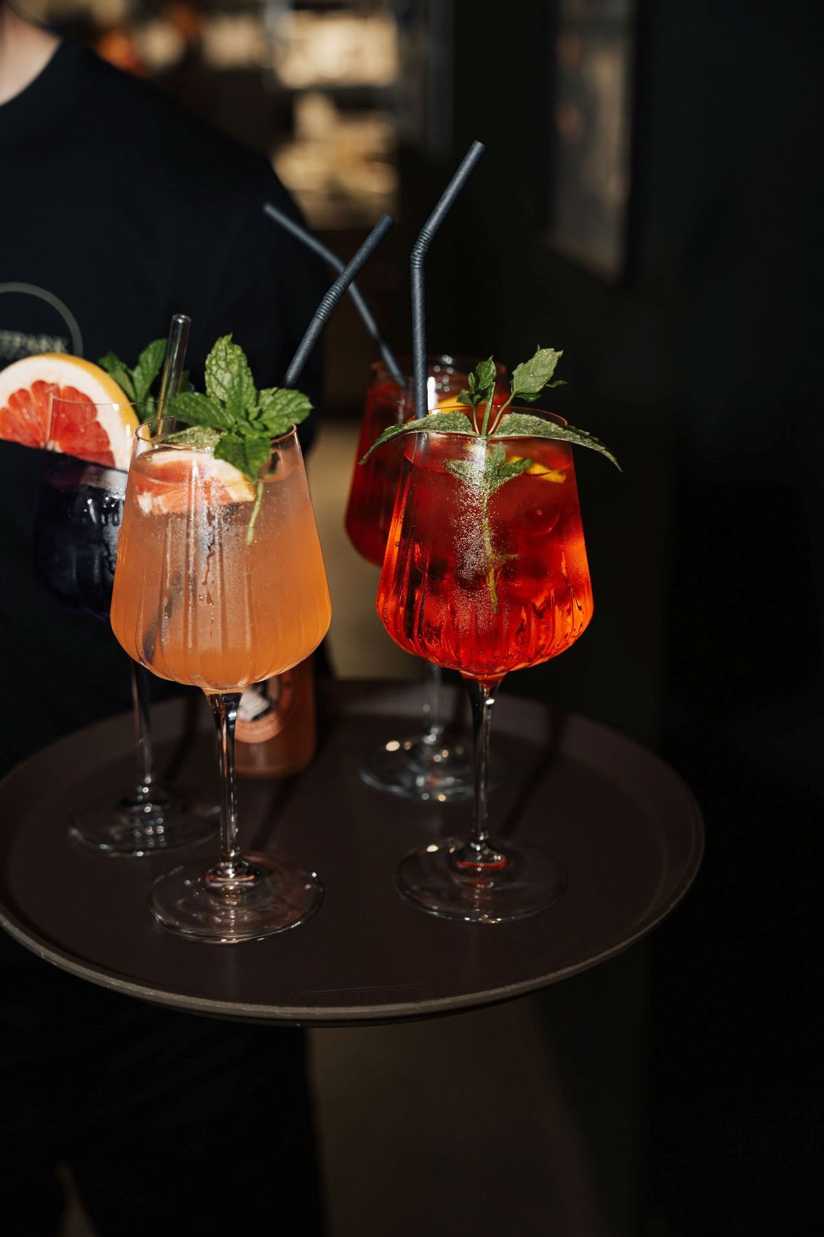 Farbig gemixte Cocktails für die Hochzeitsfeier im Reitpark Mergenthau in Kissing