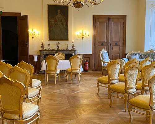 Standesamtliche Trauung im Bagnatosaal des Schloss Beuggen in Rheinfelden